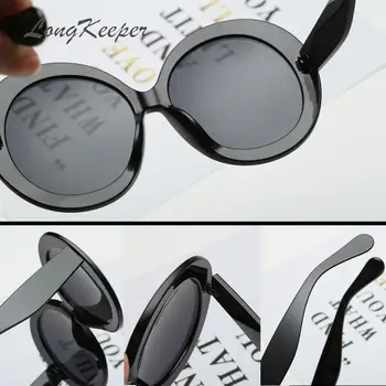 LongKeeper Modno Oblikovanje ženska sončna Očala Luksuzne blagovne Znamke Prevelik Očala za Sonce Velik Okvir Krog Gafas Ženske Ulica Slog UV400