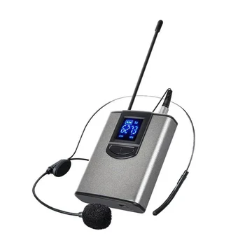 UHF Prenosne Brezžične Slušalke/ Lavalier River Mikrofon s Bodypack Oddajnik in Sprejemnik 1/4 Palca Izhod, za Žive Perfor