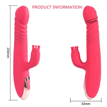 G spot Rabbit Vibrator za ponovno Polnjenje Vodoodporni Vibrator Vibe Dvojno Motornih Klitoris Stimulator z 10 Vibracije Načini Spola Igrače, vibratorji