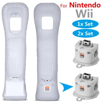 Vroče Novih Mehki Silikonski Pokrov Primeru Zaščitni Rokav Za Za Nintendo Wii Remote Controller Motion Plus Z Ročajem Za Ojačanje