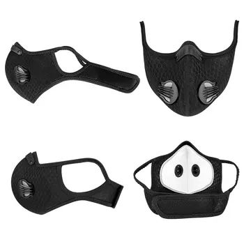Nov Obraz, Usta Masko Proti Prahu Anti Onesnaževanja Dih Ventil PM2.5 Oglje, Filter Za Masko Respirator Zaščitne Maske
