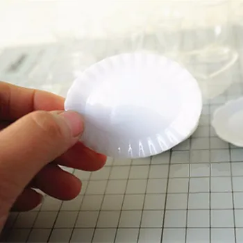 Tanduzi 20pcs Kawaii Plastičnih Simulacije Mini Ovalne Oblike Belo Ploščo DIY Lutke Miniaturni Deco Deli, Pribor PVC Obrti