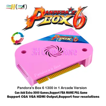 Pandora polje 6 1300 v 1 jamma odbor CRT CGA VGA HDMI je združljiv arkadna pralni kabinet podporo fba mame ps1 igro 3d tekken