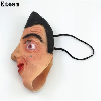 Vroče Prodaje Smešno G. Bean Masko Cos Slavni Britanski Smešno Star Žive Izvedbe Kostume Za Noč Čarovnic Iz Lateksa Slušalke