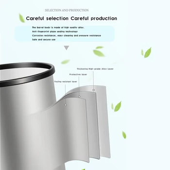 8L Induktivni Tip Smeti Smart Sensor Doma Kopalnica Dustbin Skladiščenje Sodov Smeti iz Nerjavečega Jekla Metal Smeti