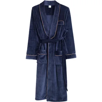 Zimski Plašči Moške Kimono Parov Dolg Rokav Nightgown Kakovosti Luksuzni More Moških in Žensk Ujemanje Žamet Kimono Plašč Nova