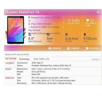 Za Huawei MatePad T8 Kobe2-L03 Kobe2-L09 Kobe2 L03 Kobe2 L09 Tablet PC Primeru, Silikonski Zaščitni Pokrov Primeru + film darilo