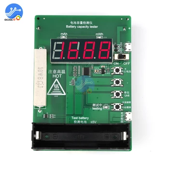 18650 LED LCD digitalni cev zaslon Litij-zmogljivost baterije tester Kazalnik modula Baterije Tester zaslon odbor DIY kit