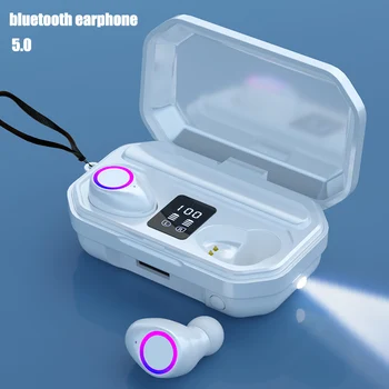 HD Klic 9D šumov Brezžične Slušalke Tws Nepremočljiva Brezžične Slušalke Dotik Slušalka Bluetooth Šport Teče Čepkov