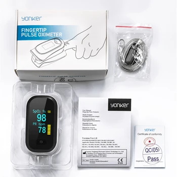 OLED Prsta Impulz Oximeter Digitalni Prst Oximeter Kisika v Krvi Srčnega utripa SPO2 PR Nasičenost Meter Pulsioximetro