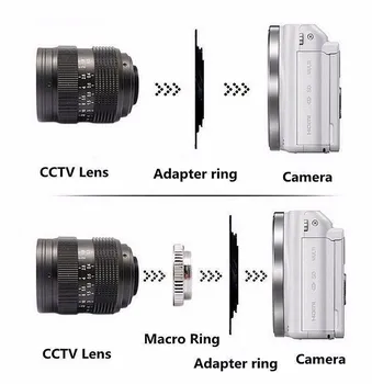 35 mm F1.7 CCTV Film Objektiv + 25 mm/50 mm f1.4 TV Objektiv za Olympus Micro 4/3 m4/3 EP1 EP2 EP3 EP5 EPL1 EPL2 EPL3 EPL5 OM-D EM5 EM10