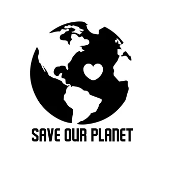 Shranite Naš Planet Zemlja Nalepko Okno Odbijača Nalepke Avto Okolje Recikliranje Ljubezen Avto Dodatki