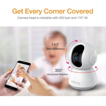 1080P Baby Monitor Z Wifi Brezžično Kamero Night Vision Nadzora Varnosti CCTV IP Video Kamera Za Otroke Varuška In Hišne Cam