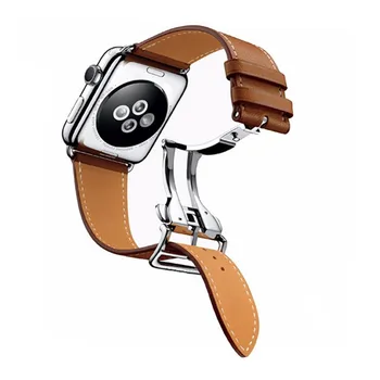 Usnjeni trak za apple watch 4 band 44 mm 40 mm iwatch band 42mm 38 mm correa pulseira apple ura 5 4 3 2 zapestnica watchband pasu