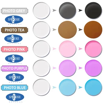 1.74 Scrach Risistant Photochromic Objektiv SPEIKE Strokovno Prilagodite Kratkovidnost Leče z UV-400 Anti Blue-Ray OBJEKTIV