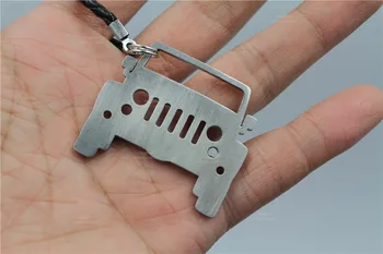 Iz nerjavečega Jekla, obesek za ključe, ki so Primerni za Jeep Wrangler key ring verige vrečko obesek