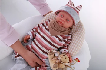 IVITA WG1502 Silikonski Dekle Oči odprto imamo Lahko Traja Cucla V Usta Rodi Baby Doll Realisting Živ Umetno Igrače za Otroke