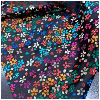 Brocade Saten Tkanine Z cvetlični Vzorec, Material Za Šivanje DIY Darilo Polje dame oblačenja sijaj