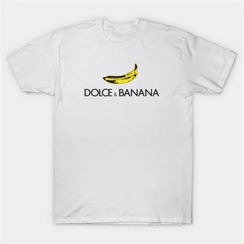 Smešno Dolce&banana Natisne Majica s kratkimi rokavi Ženske harajuku ulične T-shirt poletje camisetas prevelik vrhovi ženske oblačila mujer moški