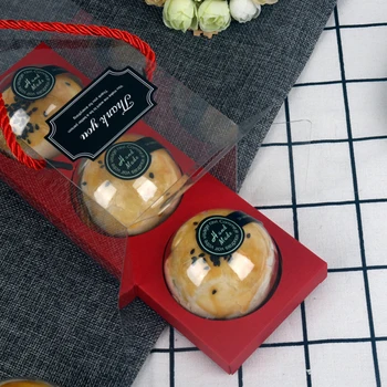 10Pcs Prenosni Pregleden Cupcake Torto Roll Škatle Z Ročajem PET Embalažo Namizna Posoda Imetnik Stranke Pakiranje šatulji