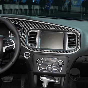 Nadzorni plošči Nalepke Za Dodge Charger LD+ JV RT Ogljikovih Vlaken merilnik Hitrosti Notranje zadeve izstopu Zraka Pokrov Iskanje Avto Oprema