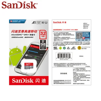 Prvotne SanDisk Ultra Pomnilniško Kartico 32GB SDHC Visoko Hitrost Kartice Micro SD Class 10 UHS-I A1 Flash Pomnilniško Kartico Microsd TF Kartica