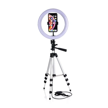 Selfie Video LED Obroč lahki Prenosni Fotografija Zatemniti Svetilko z Stojalo Držalo za Telefon za iPhone 11 12 Max Pro XS Galaxy Plus