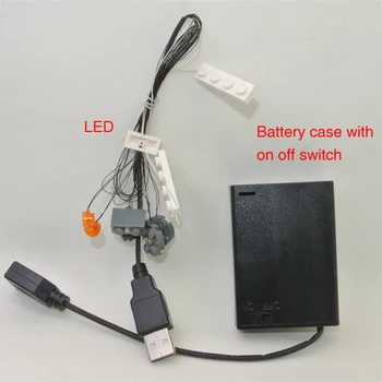 USB Razsvetljavo Sestavni Deli Majhnih Delcev, gradnikov Pribor Izobraževalne Igrače za Avtobus T1 10220