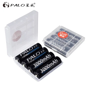 PALO 1,2 V Ni-MH AA baterija za ponovno polnjenje + LCD zaslon Smart USB Polnilec za AA, AAA, C, D Velikost Baterije za ponovno Polnjenje