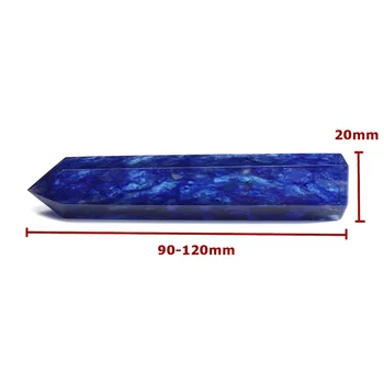 1Pcs Temno Modra Quartz Crystal Prekine Palico Kamen Točke Zdravljenja Heksagonalna Zdravljenje Gemstone Doma Dekoracijo za Degaussing