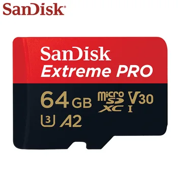 SanDisk Extreme Pro Microsd UHS-I 32GB A1 SDHC V30 Pomnilniška Kartica 64GB 128GB SDXC A2 U3 TF Kartice Max 170MB/s