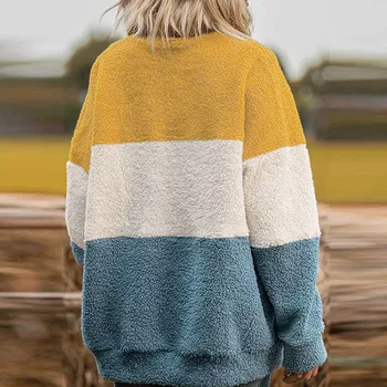 2020 priložnostne šivanje svoboden velikosti pomlad jesen majica dolg rokav krog vratu puloverju majica fashion elegantne ženske sranje