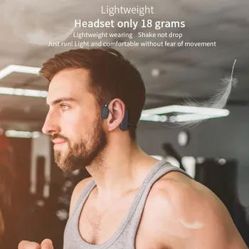 Kostno Prevodnost Slušalke Bluetooth 5.0 Brezžični Ne V Uho Slušalke IPX6 Nepremočljiva Šport Lahke Slušalke za Ušesa Kavelj za Slušalke