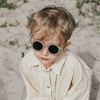 XojoX Letnik Krog Otroci sončna Očala v Modi Fantje Dekleta Prostem Odtenek Očala Dekorativni Otroška sončna Očala UV400