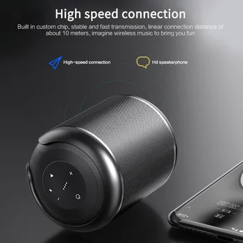 Prenosni Močan Bluetooth Zvočnik Bas Brezžični Stolpec USB, AUX TF na Prostem Subwoofer Zvočnik Zvočne Polje