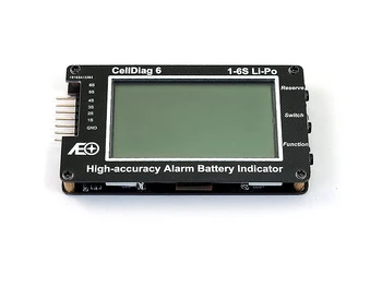 RC C6 Visoka Natančnost Alarm Indikator napolnjenosti Baterije Lipo baterije Napetosti Indikator volt meter monitor Alarm zumer