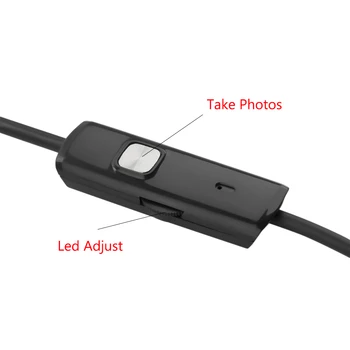 Endoskop 1080P 1M 5M Kača Žice 8 mm Objektiv Fotoaparata Nepremočljiva USB PC Android Borescope Kamera Za Avto Popravila Pregled Endoskop