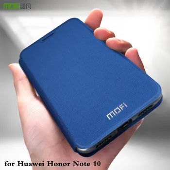 MOFi Flip Primeru za Huawei Honor Opomba 10 Pokrov za Čast Note10 TPU Coque PU Usnje Ohišje Folio Silikonski Knjiga Capa Lupini