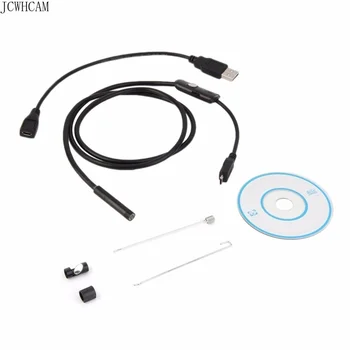 1m 2m 5m 10 m Semi-rigid USB-Endoskop Fotoaparat 5,5 MM IP67 Nepremočljiva Kača Fotoaparat S 6 Led Windows Macbook RAČUNALNIK Android Endoskop