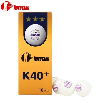 KOKUTAKU 10pcs/box ABS Plastika Material, Namizni Tenis Žogice 3 Star 40+mm 2.8 g Ping Pong Kroglice za Igre Tenis Žogo PingPong