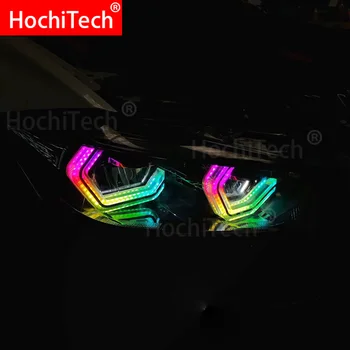 RGBW Multi color IKONA M4 Slog Kristalno Angel Eyes Kit dnevno svetlobo DRL za BMW 4 serija F32 435i 428i 420 d 420i 440i 430i 2013-18