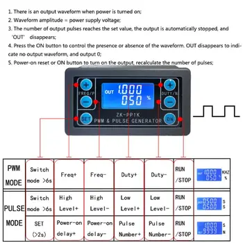 PWM Pulse Generator Frekvence Ciklus Nastavljiv Modul Kvadratni Val Signal H7EE