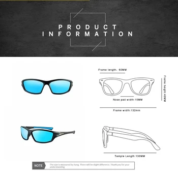 Moški Modni sončna Očala TAC Materiala Novo Polarizirana Nočno Vizijo Očala za Sonce Šport Polarizirana Očala Prostem Očala