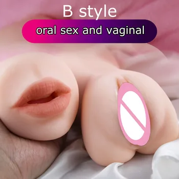 Moški Masturbator Realistična Vagina Pravi Muco Oralni Seks Globoko Grlo Spolnih Igrač Za Moške Žep Muco Umetna Vagina Adult Sex Shop