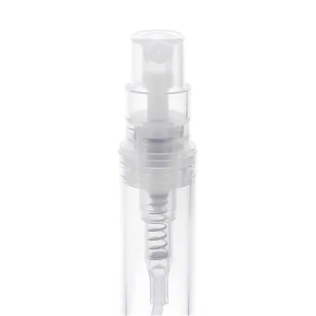 50 Kos/paket 2ML 3ML 5ML Prazno Plastično Prenosni Mini Stekleničke Parfuma Jasno, Kozmetika Posodo Spray Steklenico Vzorca Pritisnite Razpršilo