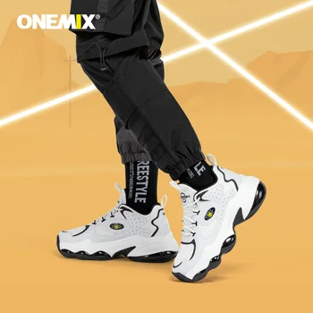 ONEMIX 2020 Nov Prihod Unisex Čevlji Črni Višino Narašča Moške Superge Dihanje Ženske Platformo Športni Copati