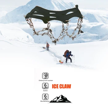 13 Zob Gripper Plezalne Dereze, ki Potujejo Izvajanje Konice Anti-slip Prostem Led Sneg Čevlji Kritje Prenosni Del