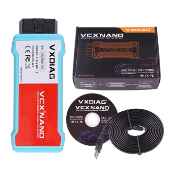 VXDIAG VCX NANO Za Ford OBD2 Avto Diagnostično orodje Za Mazda ID V119 V118 automotivo optičnega J2534 PCM ABS Programiranje ID V120