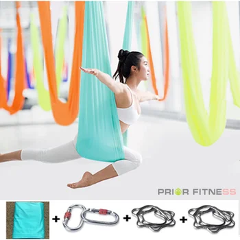 PRED FITNES 5 metrov Joga viseči mreži, nastavite Anti težišče inverziji Antenski joga Oprema swing
