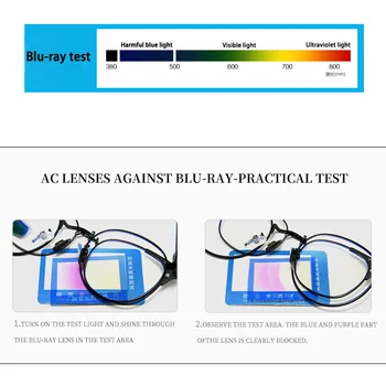 Feishini Visoke Kakovosti Anti Modra Svetloba Očala Moških Filter Zmanjšuje Računalnik Poslovnih Očala Ženske Ovalne Blokiranje Žarki Sevanja